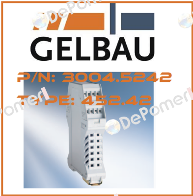 P/N: 3004.5242 Type: 452.42 Gelbau