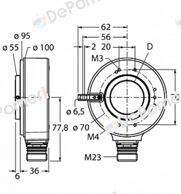 RI-42H25S4-2B1024-12M23 Turck