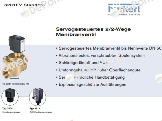 2/2-Wege-Magnetventil Typ:6281  Burkert