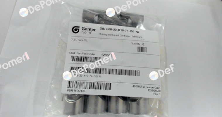 DIN 808-22-K10-74-DG-NI Elesa Ganter