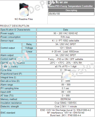 MT-20-V Fotek