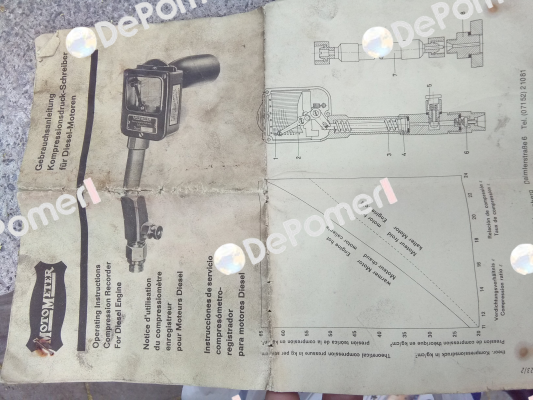 Compression Recorder 10-40 Bar  Motometer