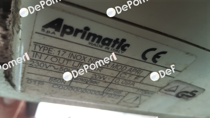 ACTUATOR APRI 17-C.170 230V (ND) (43571/001) Aprimatic