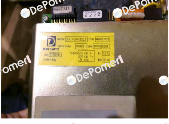 DDC1-30-K20/22 Obsolete!! Replaced by DDC4-30-230/20 Duplomatic