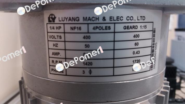 J220-200-15-U1T54-G3 Luyang Gear Motor