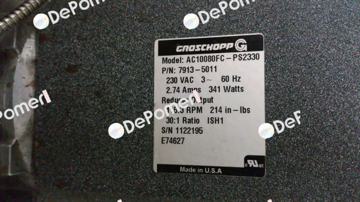 7913-5011 OEM  Groschopp