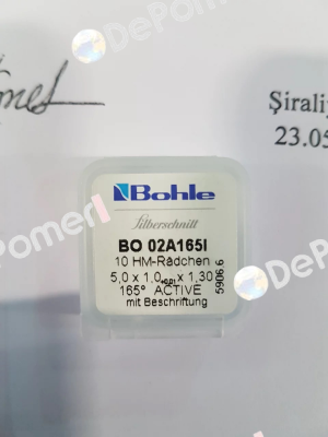 BO 02A165I  Bohle