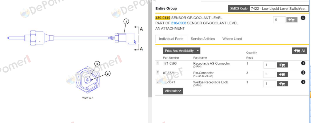 00-4309449 Caterpillar