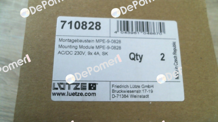 710828 / MPE-9 250V KL Luetze