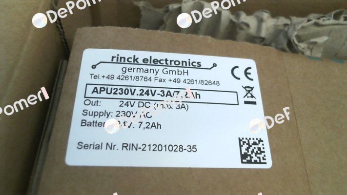 APU230V.24V-3A/7,2Ah Rinck Electronic