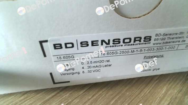 18.605G-2500-M-1-5-1-003-300-1-000 Bd Sensors