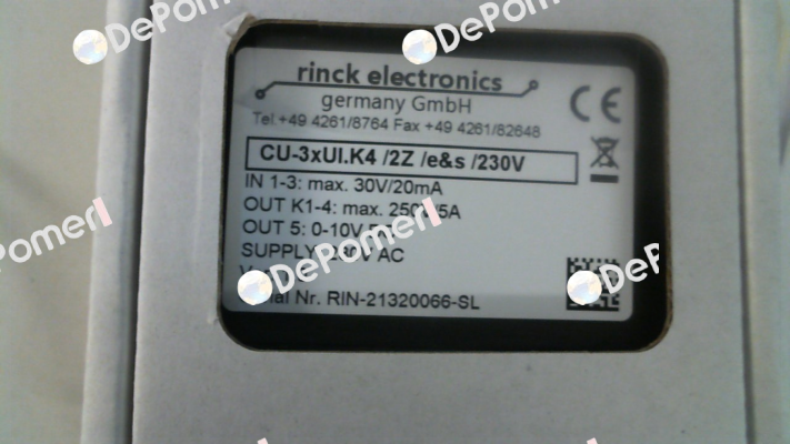 CU-3xUI.K4/2Z/e&s/230V Rinck Electronic