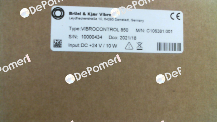 VIBROCONTROL 850 Bruel-Kjaer