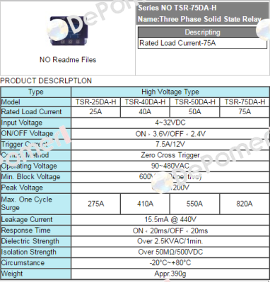 TSR-75DA  Fotek