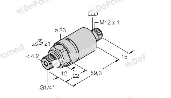 PC025V-204-2UPN8X-H1141 Turck