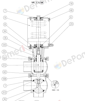 Pos. No. 213 For YPA 50 Divert  Bardiani Valvole