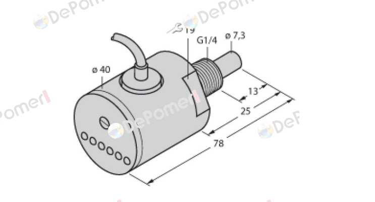 FCS-G1/4A4-ARX/D518 0,3M Turck