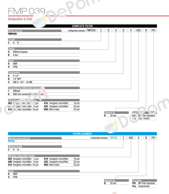 FMP-039-2-S-A-A-6-M25-N-P01 MP Filtri