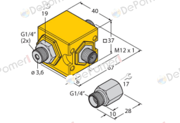 FCIC-G1/4A4P-LIL-H1141/1.0 Turck