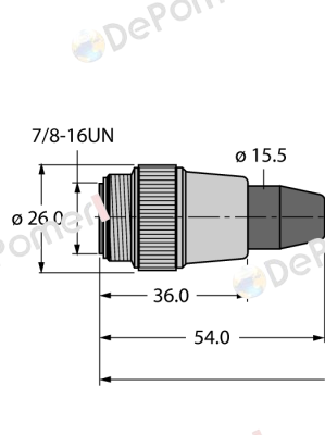 RSV-RKV-FBY49OG-85M/5D Turck