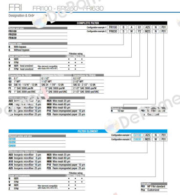 FRI-630-B-A-F1-A10-N-P01 MP Filtri