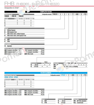 FHB-135-2-B-A-F1-A10-N-P01 MP Filtri