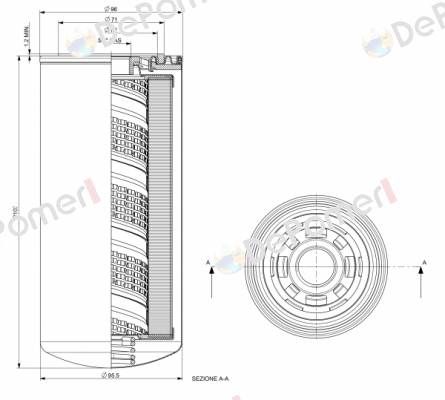 P/N: 1103 Type: CS-150-A03-A MP Filtri