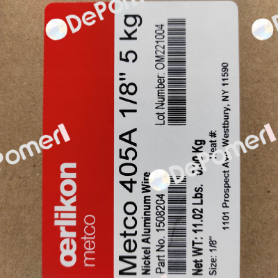 1508204 (3004 Plant) - 405A 1/8" 5 kg Oerlikon Metco